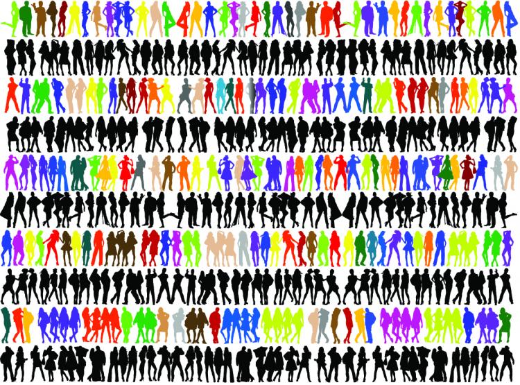 free vector Vector Silhouette Of A Variety Of People Vector